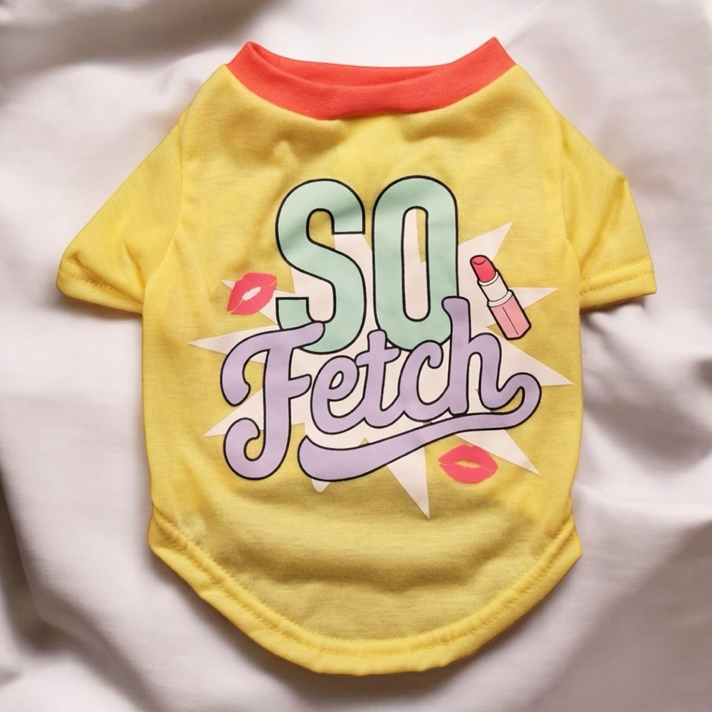 Mean Girls Dog T-Shirt, Yellow, XL